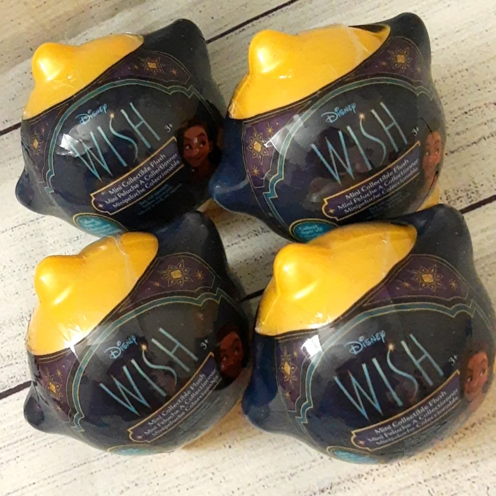 Disney Wish Mini Blind Capsule Plush Collectible Lot of 4 NIP FACTORY SEALED